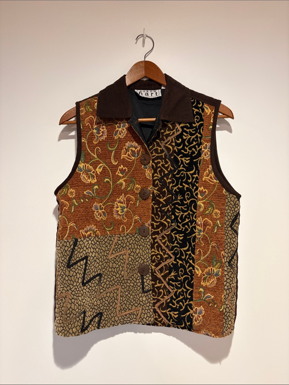 Keren Hart Vintage Tapestry Vest